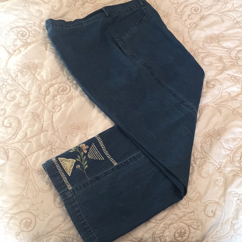 Denim capris